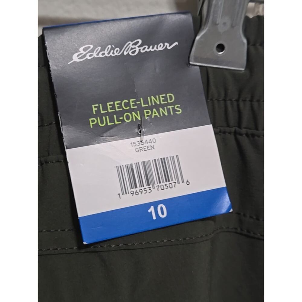 NEW Eddie Bauer Women's Fleece-Lined Pull-On Pants, purple, Size 10 - Picture 10 of 13